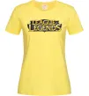 Женская футболка League of legends logo Лимонный фото
