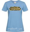 Жіноча футболка League of legends logo Блакитний фото