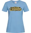 Женская футболка League of legends logo Голубой фото