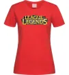 Женская футболка League of legends logo Красный фото