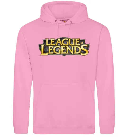 Мужская толстовка (худи) League of legends logo Розовый фото