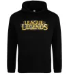 Мужская толстовка (худи) League of legends logo Черный фото
