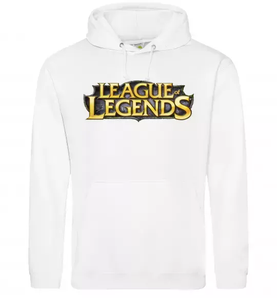 Мужская толстовка (худи) League of legends logo Белый фото