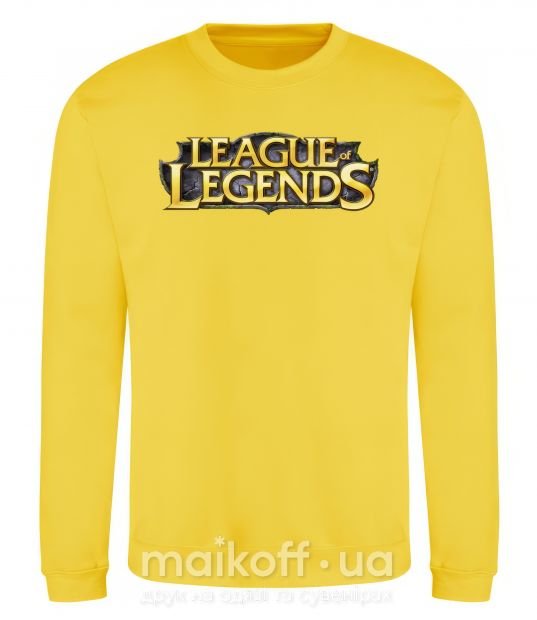 Свитшот League of legends logo Солнечно желтый фото