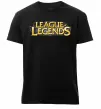 Чоловіча преміум футболка League of legends logo Чорний фото