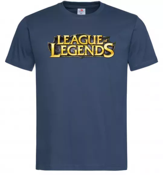 Мужская футболка League of legends logo Темно-синий фото
