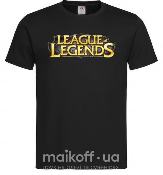 Мужская футболка League of legends logo Черный фото