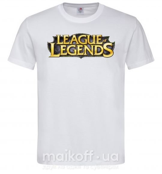 Мужская футболка League of legends logo Белый фото