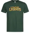 Мужская футболка League of legends logo Темно-зеленый фото