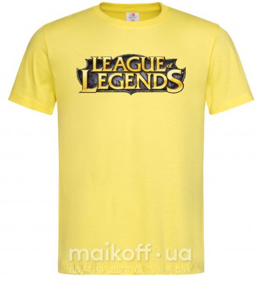 Мужская футболка League of legends logo Лимонный фото