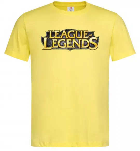 Мужская футболка League of legends logo Лимонный фото
