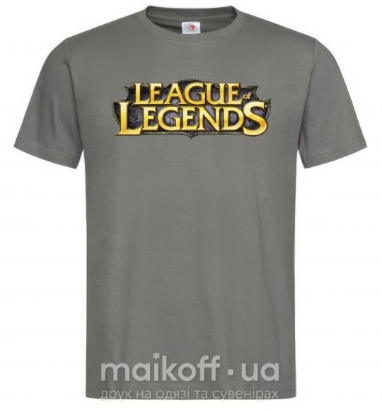 Мужская футболка League of legends logo Графит фото