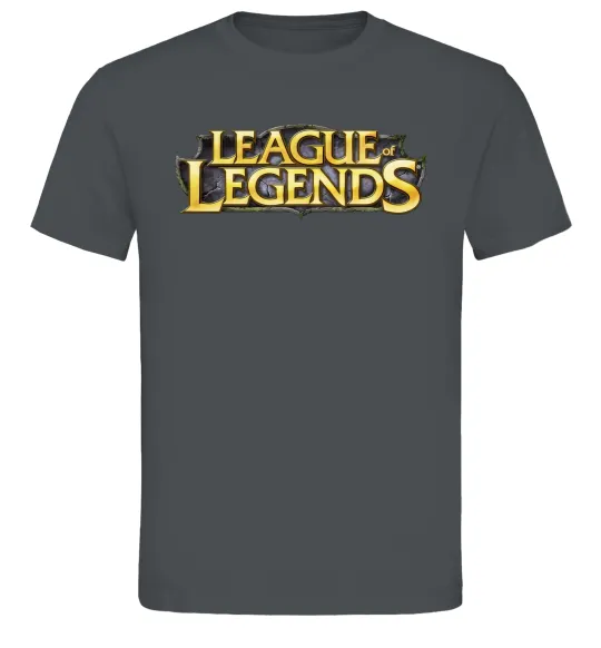 Мужская футболка League of legends logo Графит фото