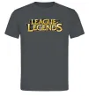 Мужская футболка League of legends logo Графит фото