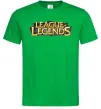 Мужская футболка League of legends logo Зеленый фото
