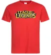 Мужская футболка League of legends logo Красный фото