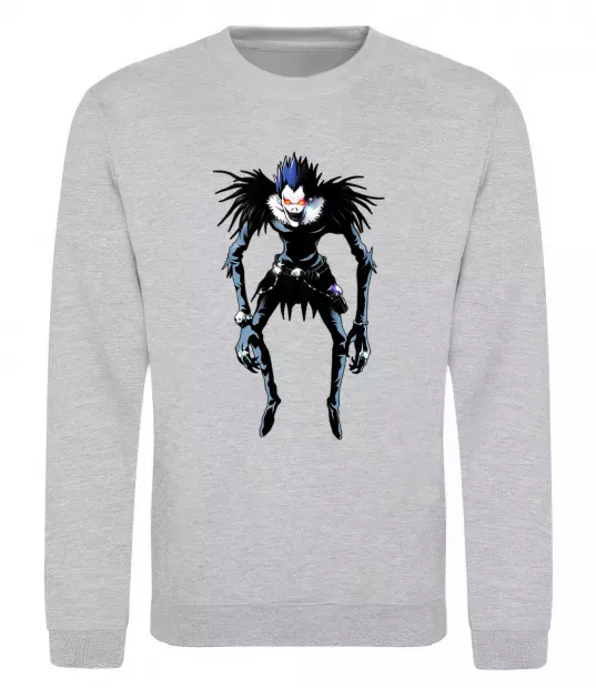 Світшот Рюк Зошит Смерті Сірий меланж фото