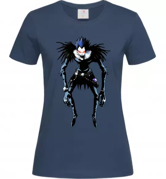 Женская футболка Рюк Зошит Смерті Темно-синий фото