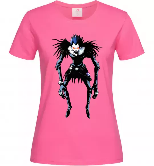 Женская футболка Рюк Зошит Смерті Ярко-розовый фото