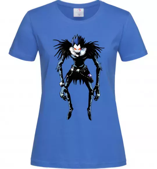 Женская футболка Рюк Зошит Смерті Ярко-синий фото