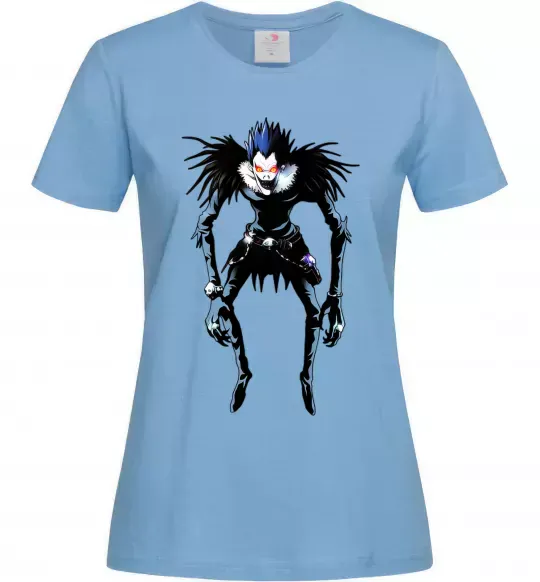 Женская футболка Рюк Зошит Смерті Голубой фото