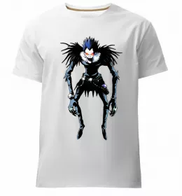 Мужская премиум футболка death note L i am justice Белый фото