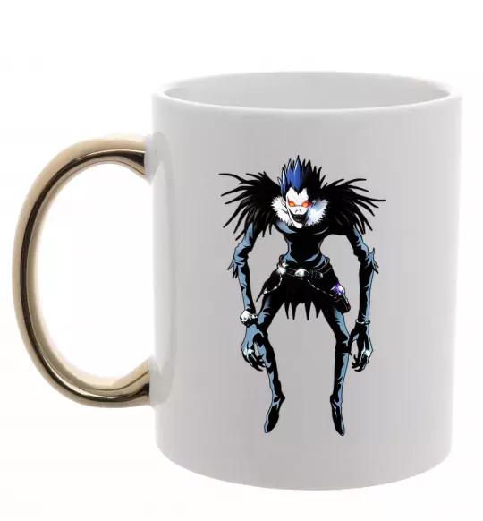 Чашка з кольоровою ручкою Рюк Зошит Смерті Золото фото