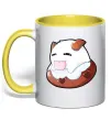 Чашка з кольоровою ручкою League of legends Poro Сонячно жовтий Чашка з кольоровою ручкою League of legends Poro Сонячно жовтий фото