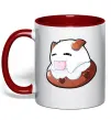 Чашка з кольоровою ручкою League of legends Poro Червоний Чашка з кольоровою ручкою League of legends Poro Червоний фото
