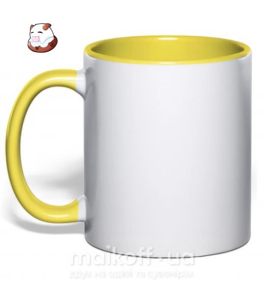 Чашка с цветной ручкой League of legends Poro Солнечно желтый фото