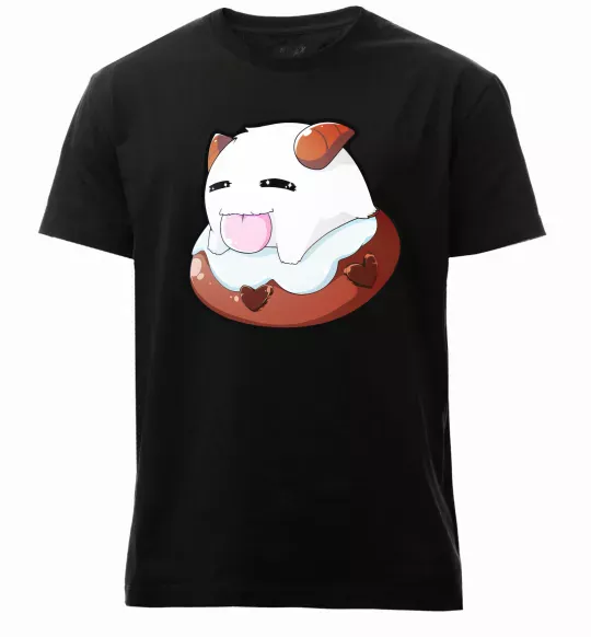 Чоловіча преміум футболка League of legends Poro Чорний фото