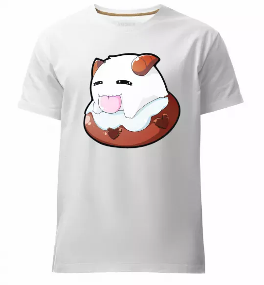 Чоловіча преміум футболка League of legends Poro Білий фото