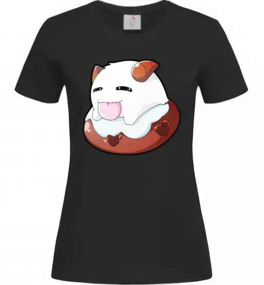 Жіноча футболка League of legends Poro Чорний фото