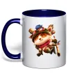 Чашка с цветной ручкой League of legends Teemo Глубокий темно-синий фото