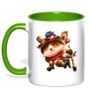 Чашка с цветной ручкой League of legends Teemo Лаймовый фото