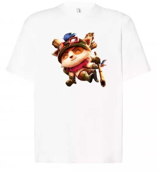 Футболка Оверсайз League of legends Teemo Білий фото