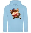 Чоловіча толстовка (худі) League of legends Teemo Блакитний фото