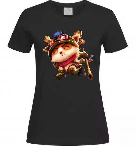 Женская футболка League of legends Teemo Черный фото