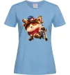 Женская футболка League of legends Teemo Голубой фото