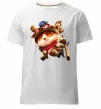 Чоловіча преміум футболка League of legends Teemo Білий фото