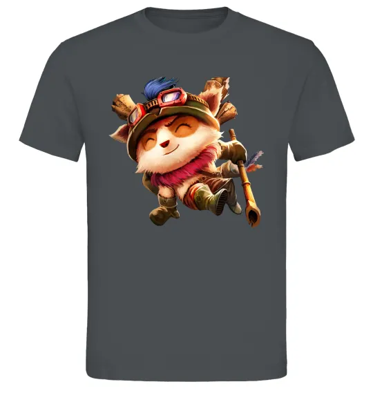 Мужская футболка League of legends Teemo Графит фото