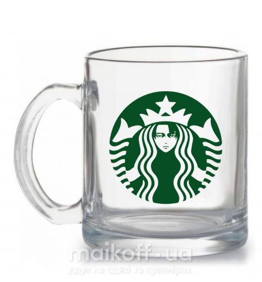 Чашка скляна Starbucks Levi Прозорий фото
