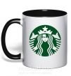 Чашка з кольоровою ручкою Starbucks Levi Чорний фото