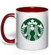Чашка с цветной ручкой Starbucks Levi Красный фото