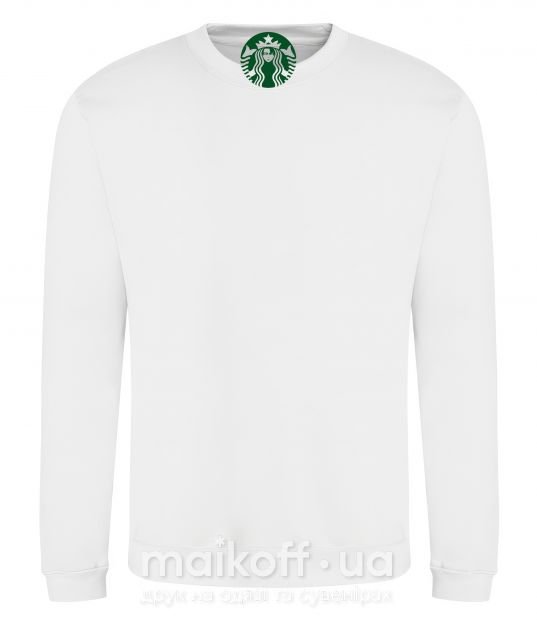 Свитшот унисекс Starbucks Levi Белый фото