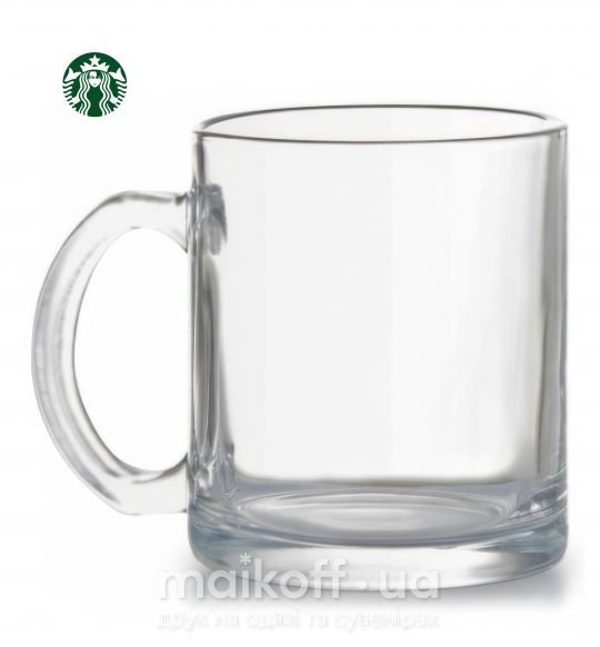 Чашка скляна Starbucks Levi Прозорий фото