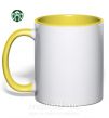 Чашка з кольоровою ручкою Starbucks Levi Сонячно жовтий фото