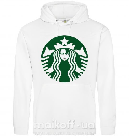 Женская толстовка (худи) Starbucks Levi Белый фото