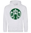 Женская толстовка (худи) Starbucks Levi Серый меланж фото