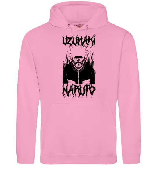 Жіноча толстовка (худі) Naruto череп чб Рожевий фото